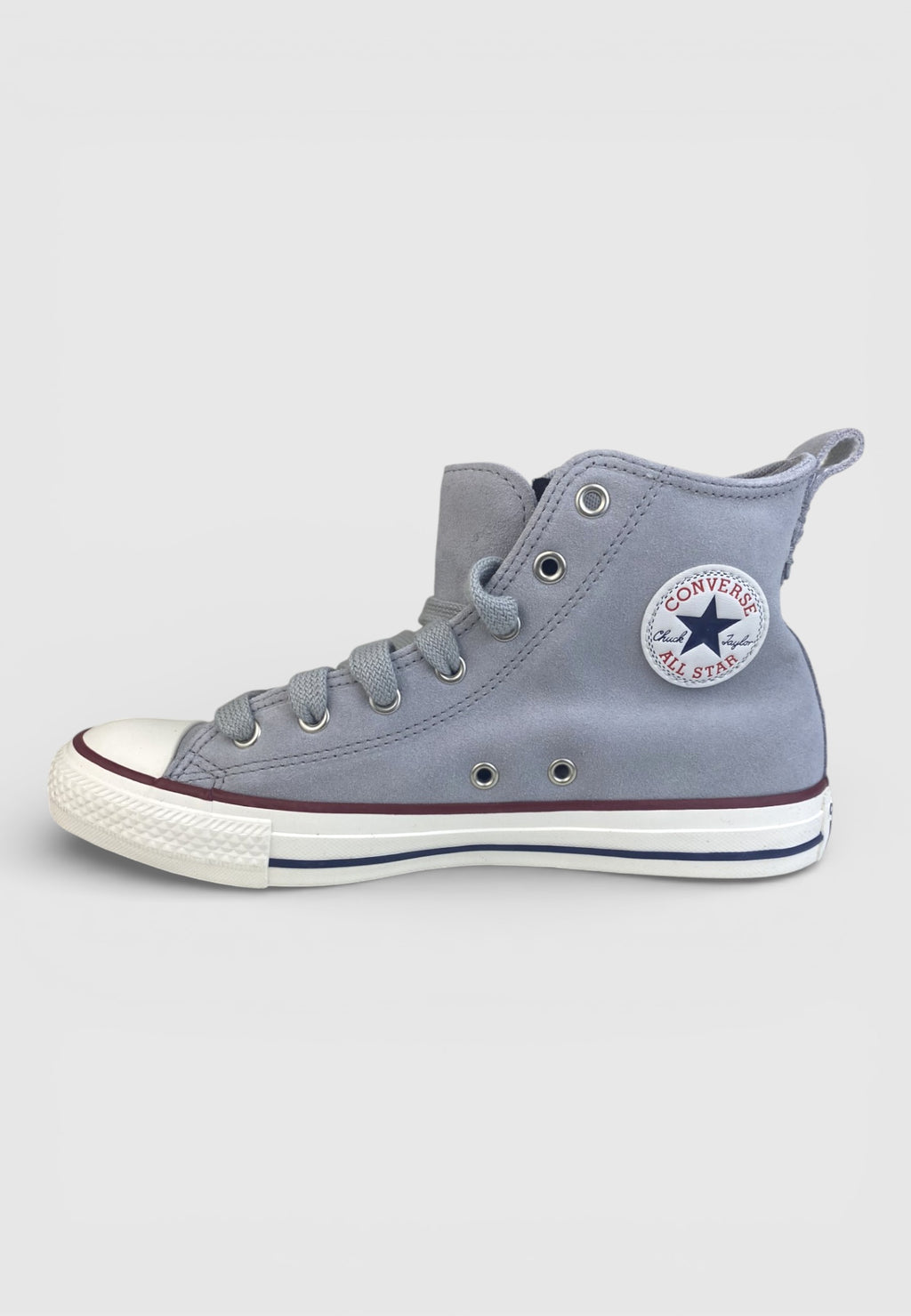 Converse CTAS Hi Grise et Rouge