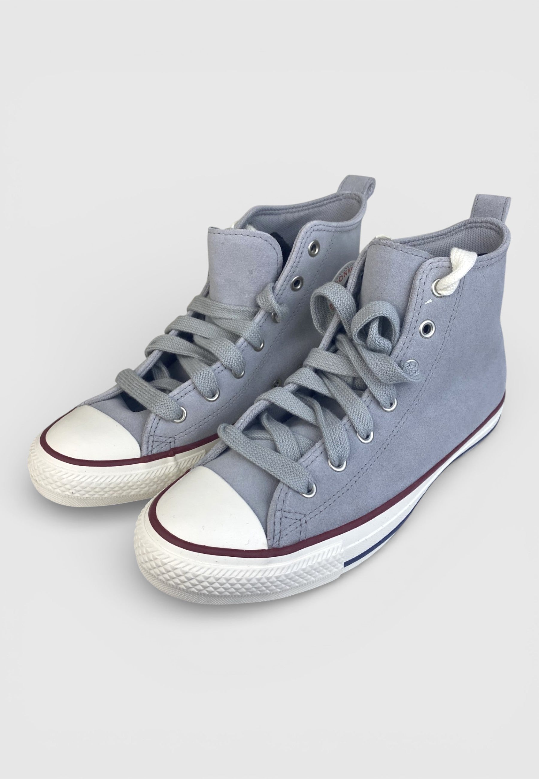 Converse CTAS Hi Grise et Rouge