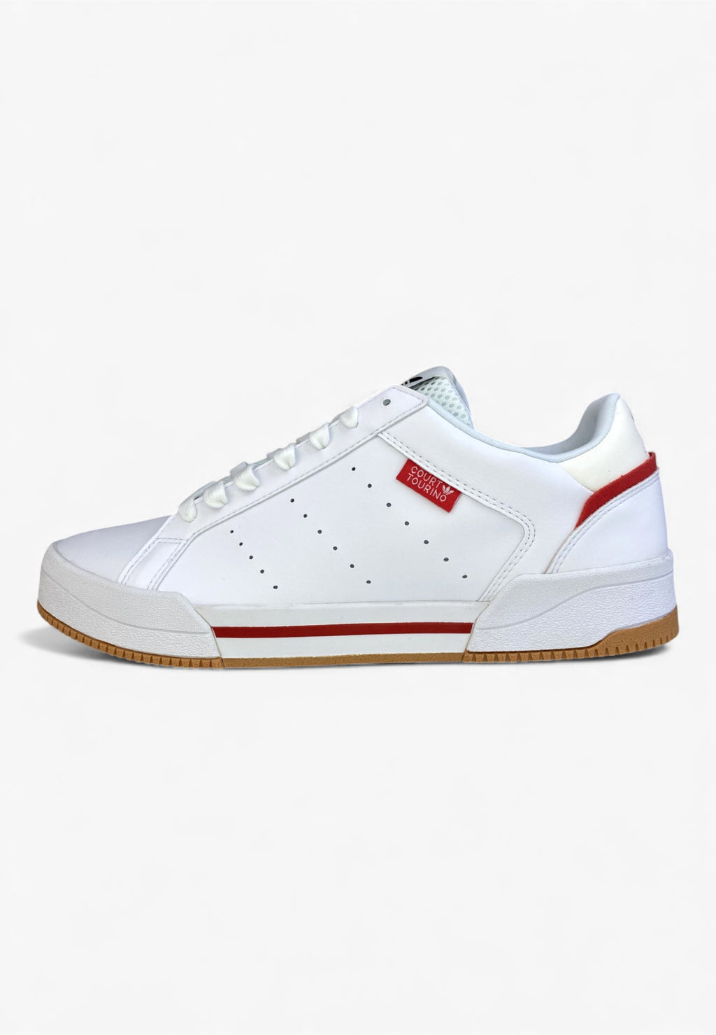 Adidas Court Tourino blanche et rouge