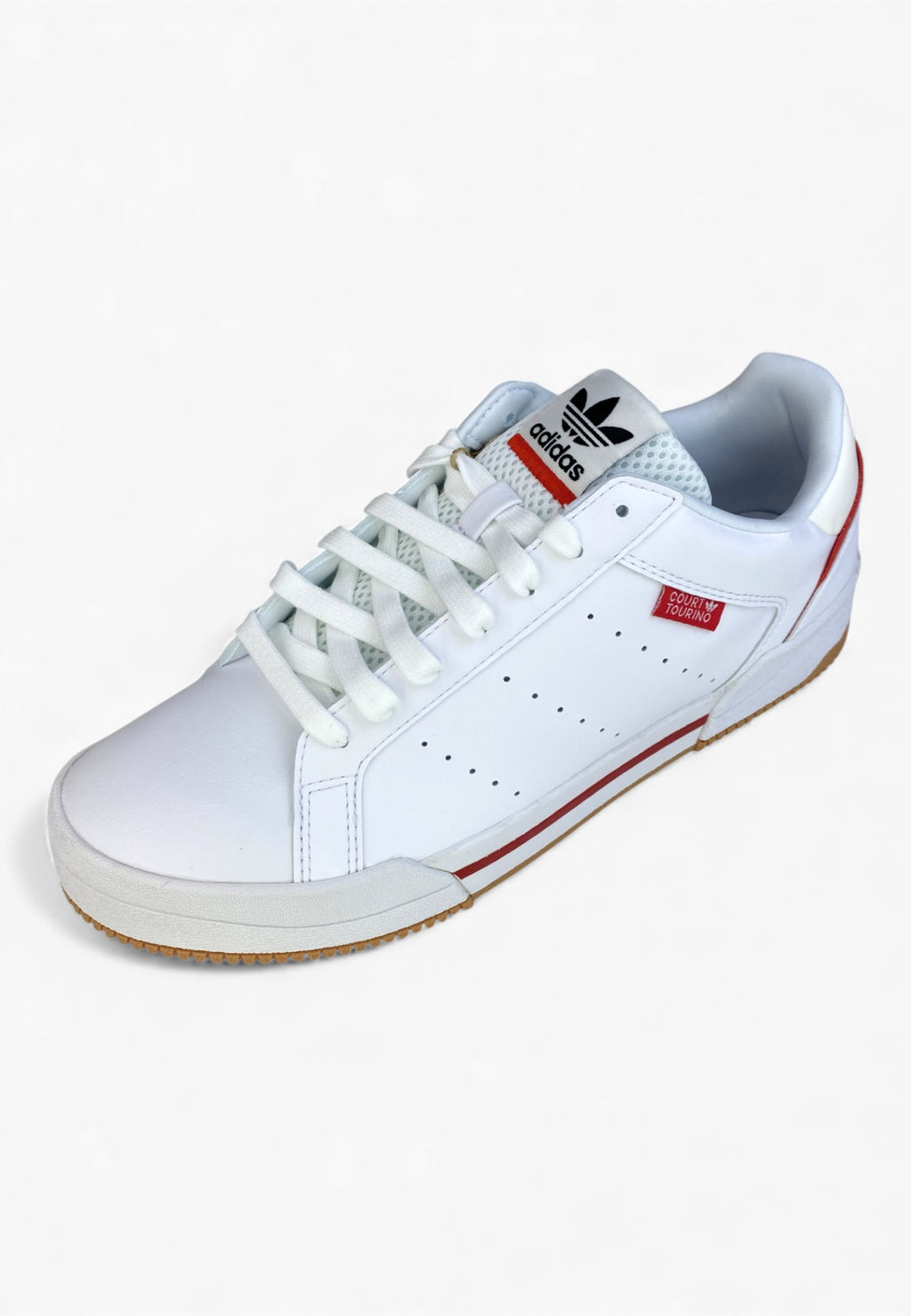 Adidas Court Tourino blanche et rouge