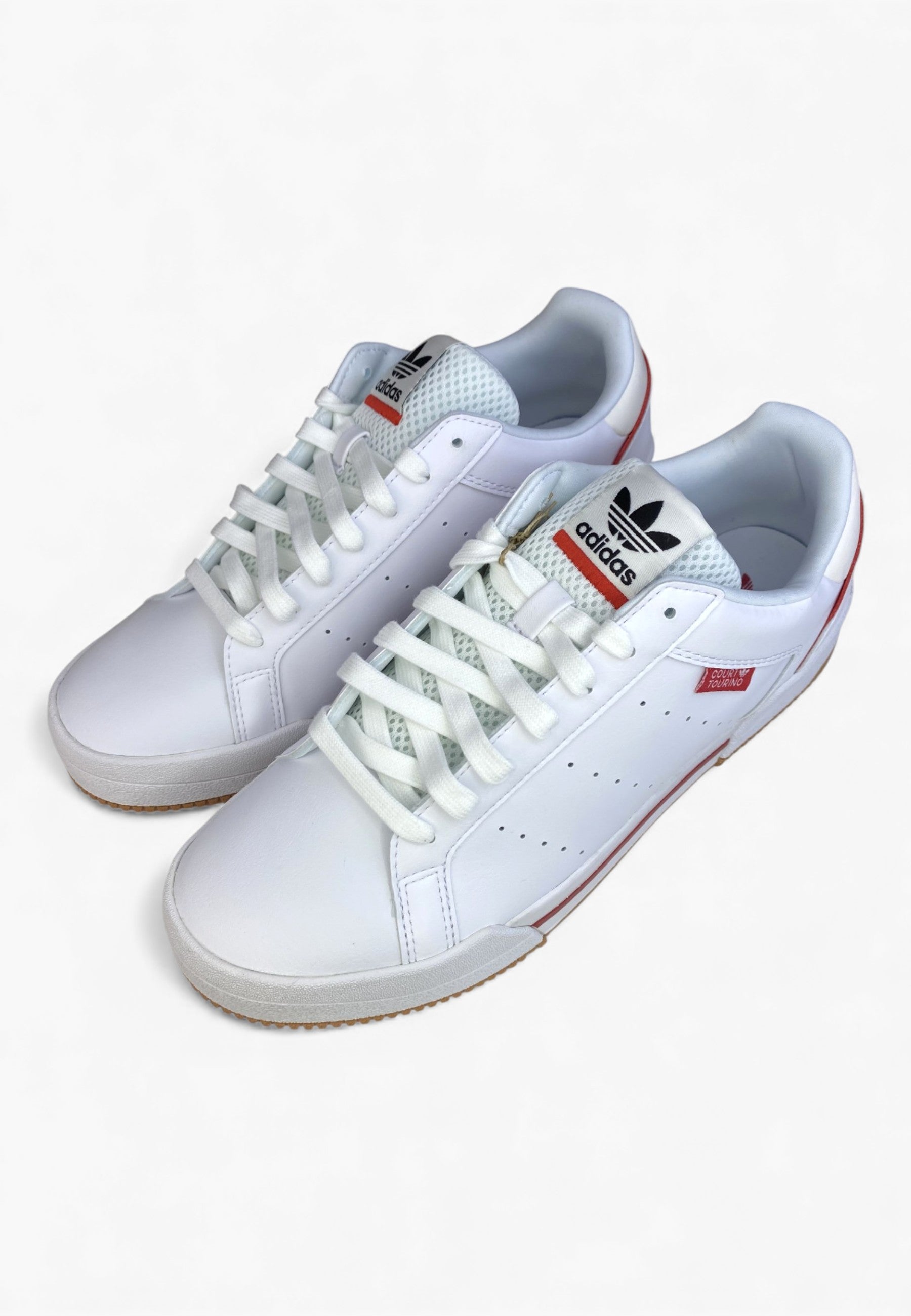 Adidas Court Tourino blanche et rouge