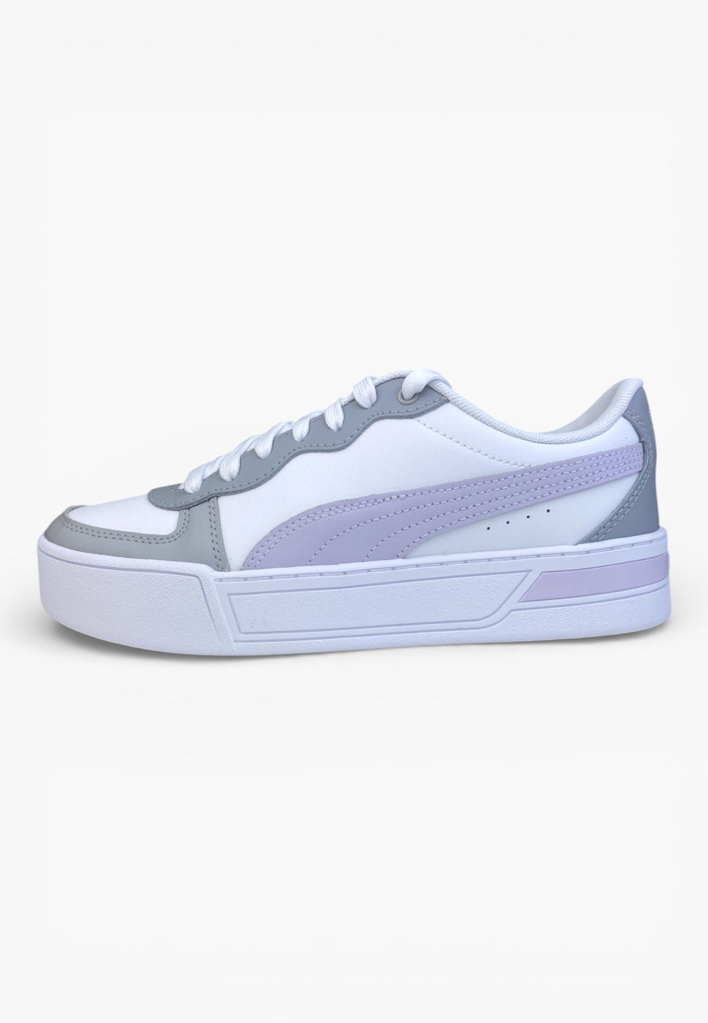 Puma Skye blanche, violette et grise
