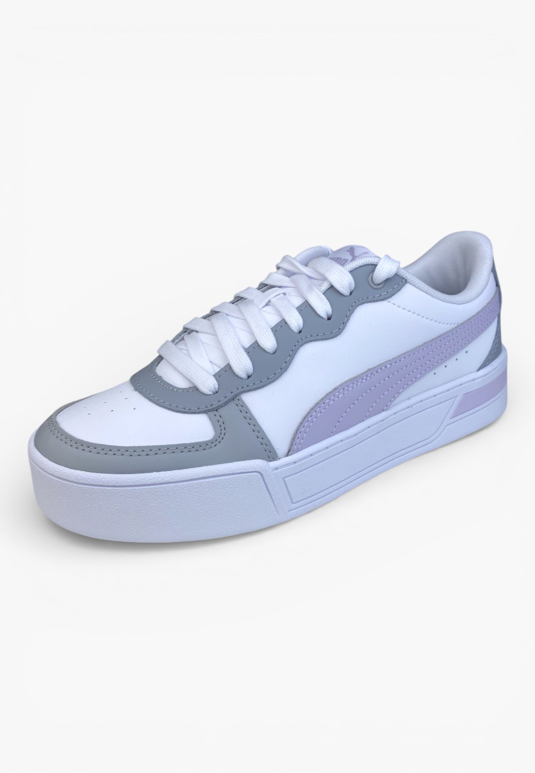 Puma Skye blanche, violette et grise