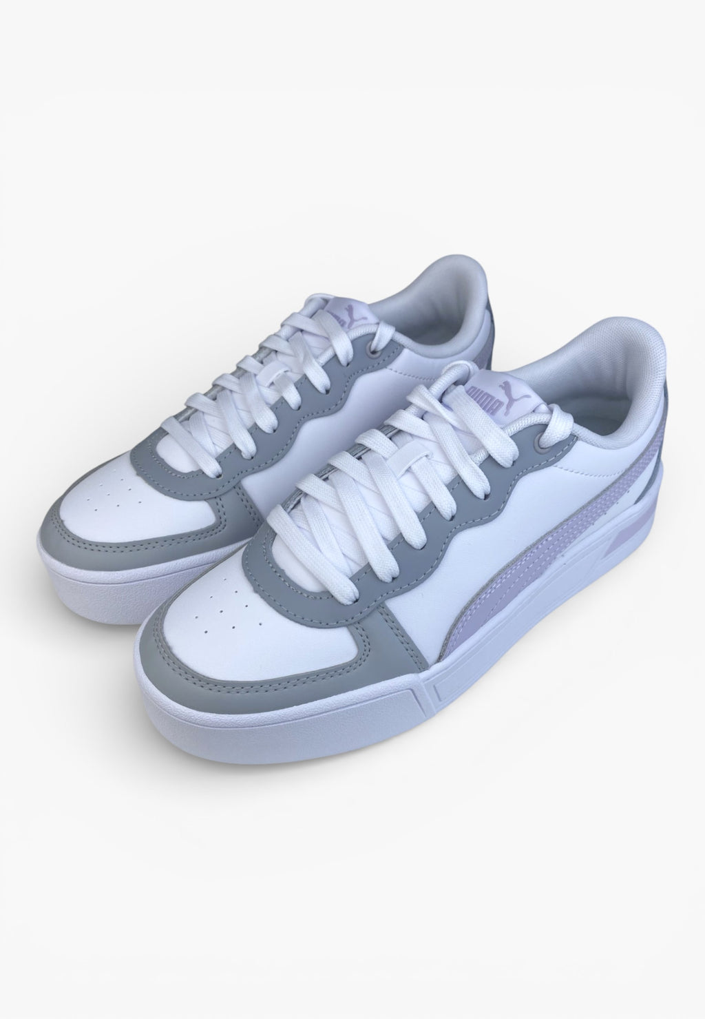 Puma Skye blanche, violette et grise